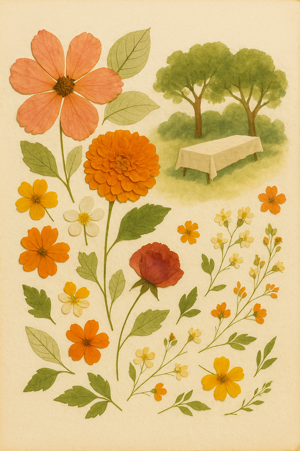 A midsummer garden lunch — invitation