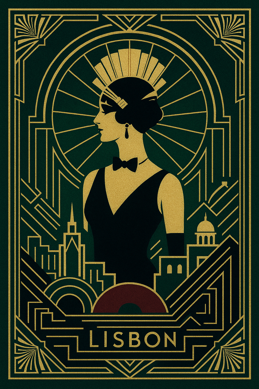 Isabel turns 40 — black tie — invitation